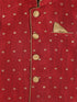 Sishu Boy's Maroon & Gold Toned Woven Design Nehru Jacket