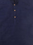 Sishu Boy's Navy Blue Kurta With Rose Gold Dhoti Pants & Maroon Nehru Jacket