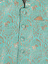 Sishu Boy's Rose Gold & Green Kurta Set With Nehru Jacket