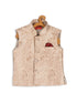 Boy's Rose Gold Silk Blend Nehru Jacket