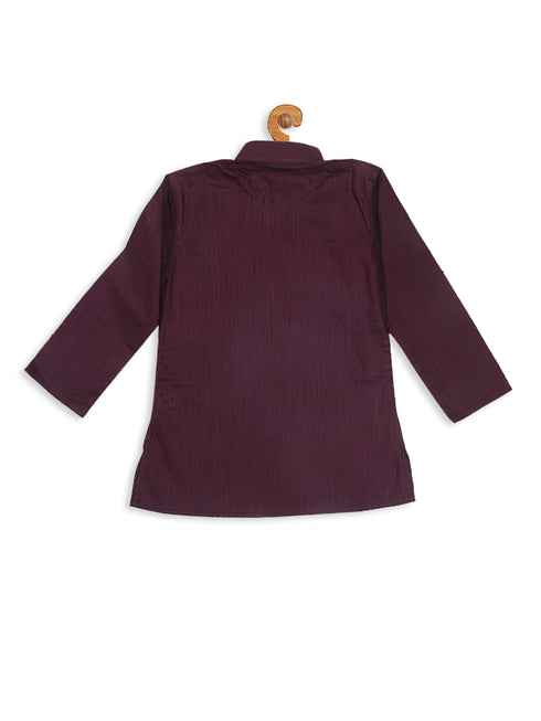 Boy's Purple Kurta