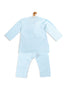 Sishu Boy's' Aqua Blue Viscose Kurta And Pyjama Set