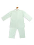 Sishu Boy's' Green Viscose Kurta And Pyjama Set