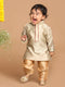 Sishu Boy's Beige Kurta With Pyjama Set