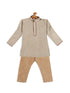 Sishu Boy's Beige Kurta With Pyjama Set