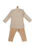 Sishu Boy's Beige Kurta With Pyjama Set