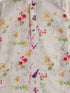 Boy's Multicolor-Base-Cream Cotton Blend Kurta