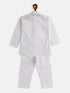 Boy's White Pure Cotton Kurta Pyjama Set