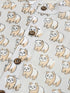 Sishu Boy's Beige Panda Printed Cotton Kurta Pyjama Set