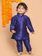 Sishu Boy's Blue Kurta With Pyjama Set