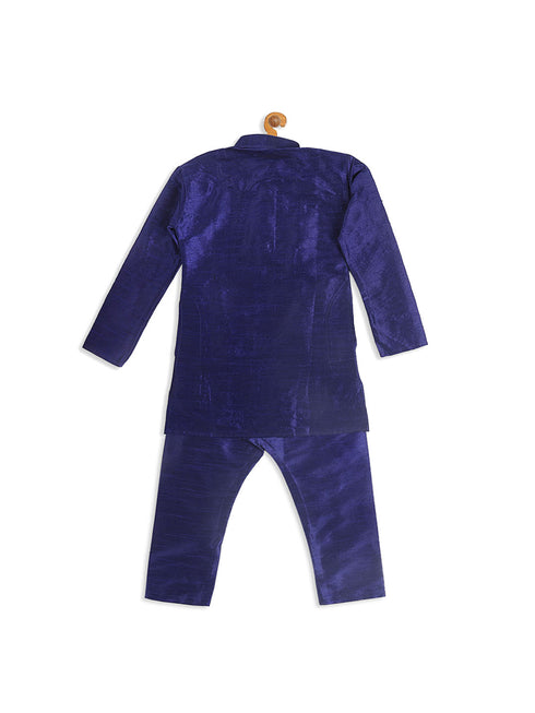 Sishu Boy's Blue Kurta With Pyjama Set