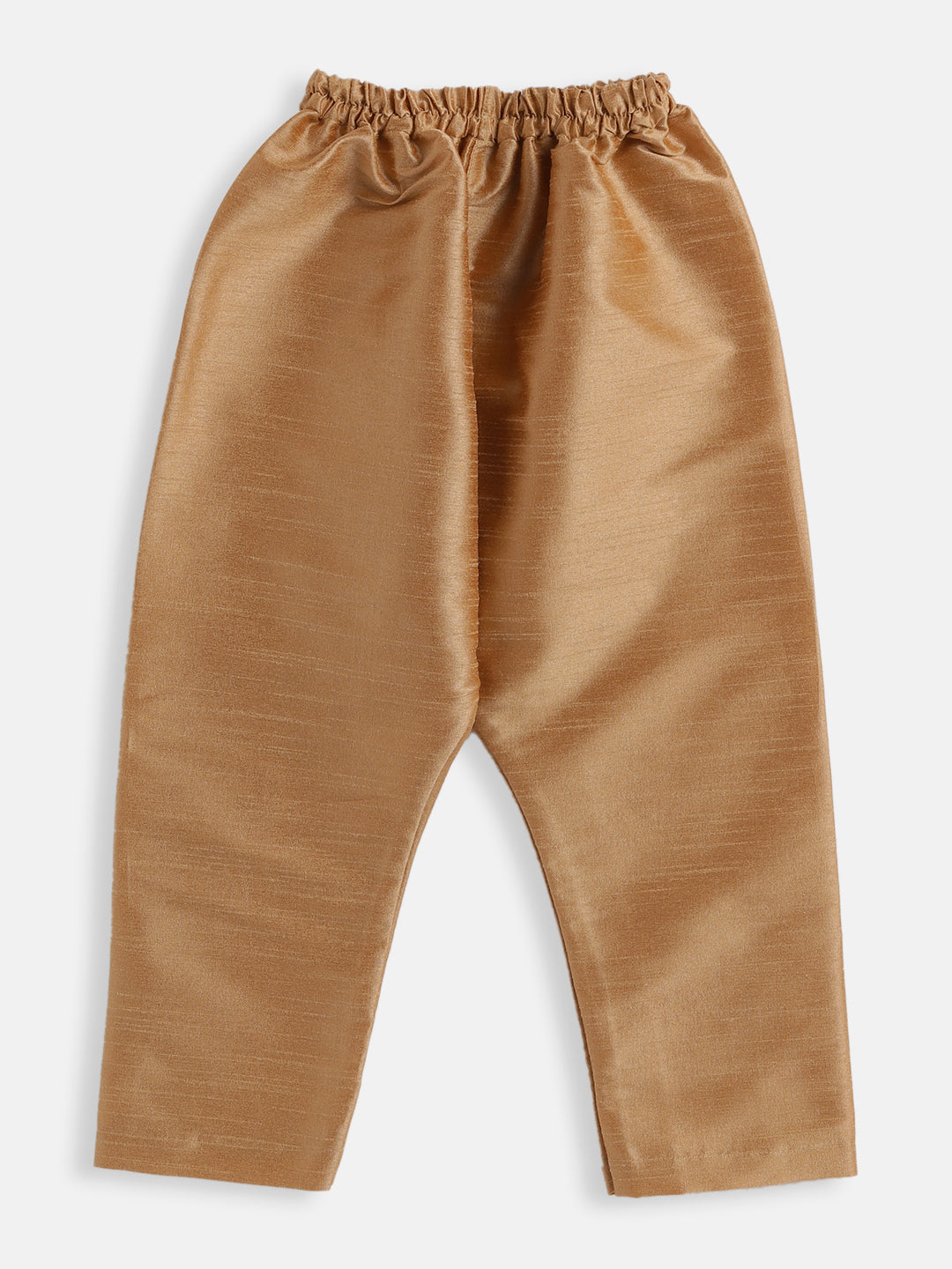 Sishu Boy's Rose Gold Silk Blend Kurta Pyjama Set