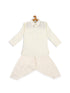 Boy's Cream Pathani Kurta With Patiala Set