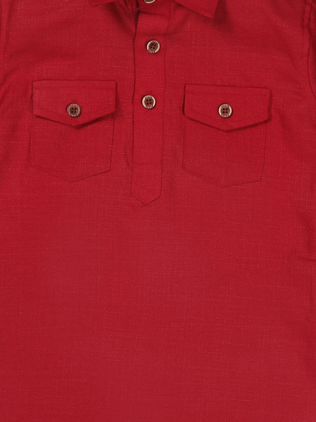 Boy's Maroon Pathani Kurta With Patiala Set