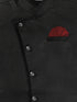 Sishu Boy's Black & Maroon Solid Sherwani Set