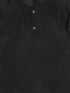 Sishu Boy's Black Kurta And Maroon Cowl Dhoti Set