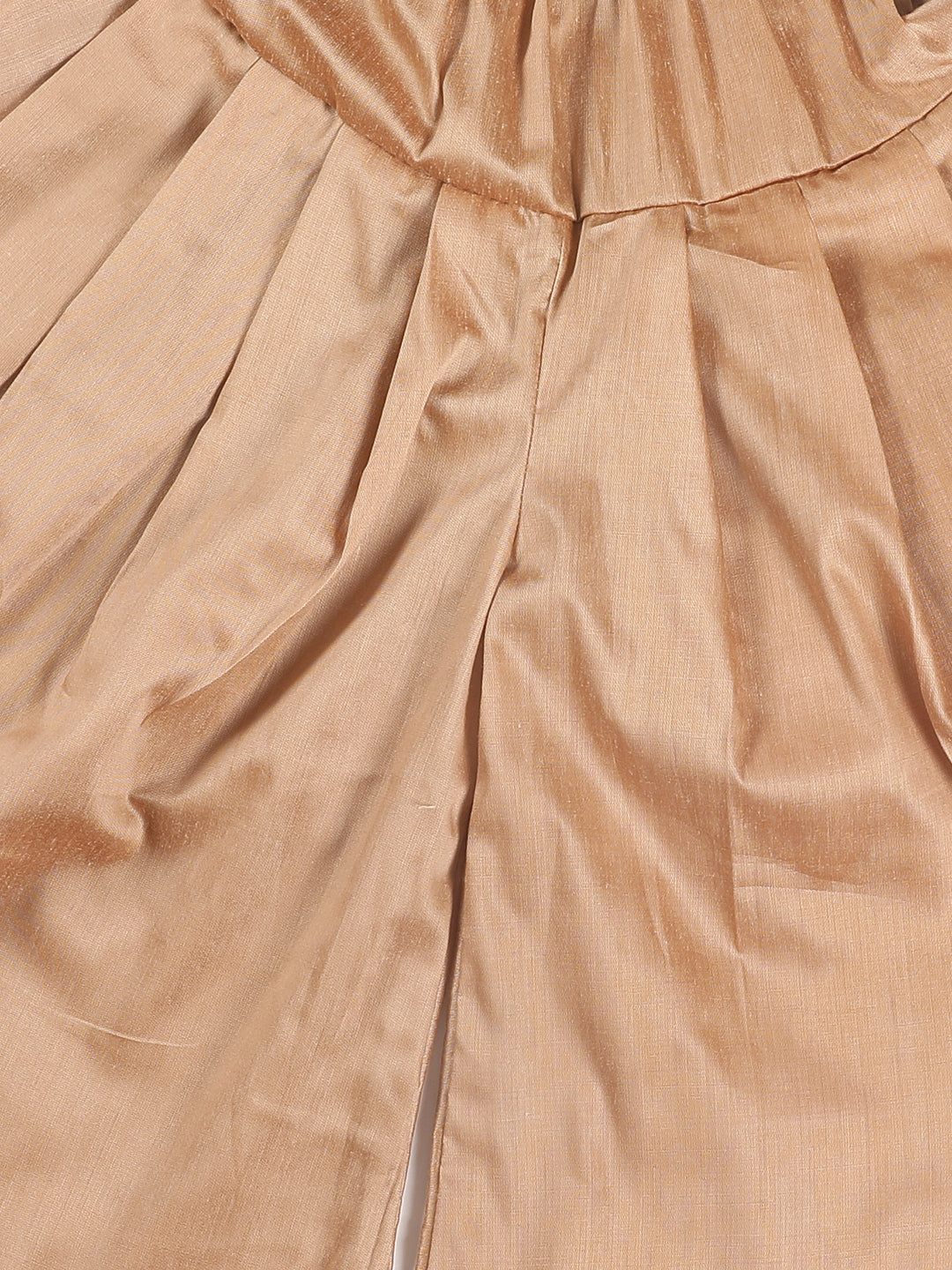 Sishu Boy's Black & Rose Gold-Toned Kurta With Dhoti Pant Set