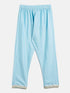 Sishu Girl's' Aqua Blue Viscose Kurta And Straight Pant Set