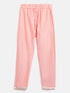 Sishu Girl's' Pink Viscose Kurta And Straight Pant Set