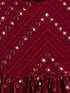 Sishu Girl's Maroon Mirror Kurta Pyjama Set