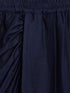 Sishu Girl's Navy Blue Draped Skirt With Crop Top