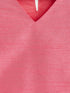 Sishu Girl's Pink Printed Skirt And Ruffle Sleeves Crop Top Set