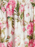 Sishu Girl's Pink Printed Skirt And Ruffle Sleeves Crop Top Set