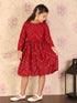Girl's Maroon Mirror Kurta