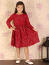 Girl's Maroon Mirror Kurta