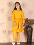 Girl's Yellow Mirror Kurta Pyjama Set