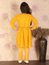 Girl's Yellow Mirror Kurta Pyjama Set