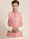Men's Onion Pink Ethnic Jacket