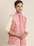 Men's Onion Pink Ethnic Jacket