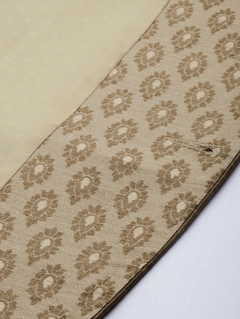 Men's Coffee Ethnic Woven Jodhpuri