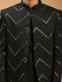 Men's Black Mirror Jodhpuri With Kurta Patiala Set