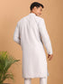 Men's Aqua Blue Mirror Kurta