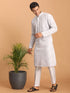 Men's Aqua Blue Mirror Kurta Pant Set