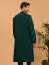 Men's Green Mirror Kurta