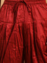 Men's Maroon Mirror Kurta Dhoti Set