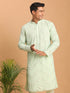 Men's Mint Green Mirror Kurta