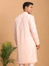 Men's Pink Mirror Kurta