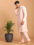 Men's Pink Mirror Kurta