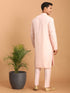 Men's Pink Mirror Kurta Pant Set