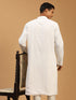 Men's White Mirror Kurta