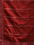 Men's Cream Pleated Kurta And Churidar Set With Maroon Vertical Mirror Dupatta
