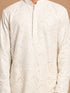 Men's Grey Ethnic Mirror Kurta With Pyjama Set