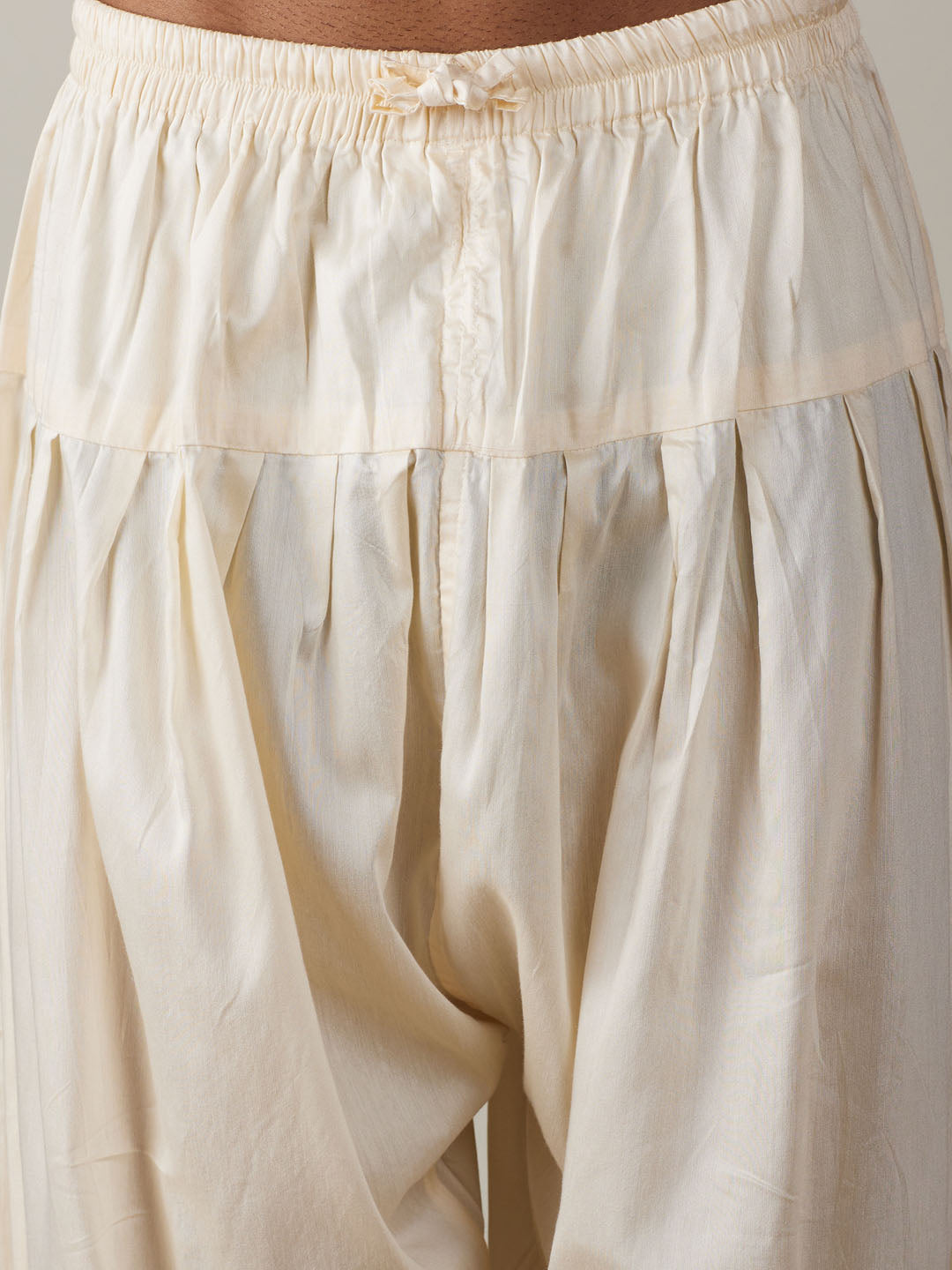 Men's Yellow Embroidered Kurta Patiala Set