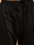 Men's Black Mirror Kurta Pyjama And Dupatta Set