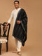 Men's Cream Kurta Pyjama And Dupatta Set