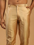 Men's Rose Gold Viscose Kurta Pant And Dupatta Set